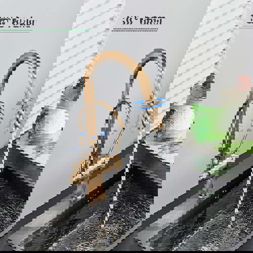 MIRODEMI® Antique Gold Touch Sensor Kitchen Faucet Mixer Tap with Swivel