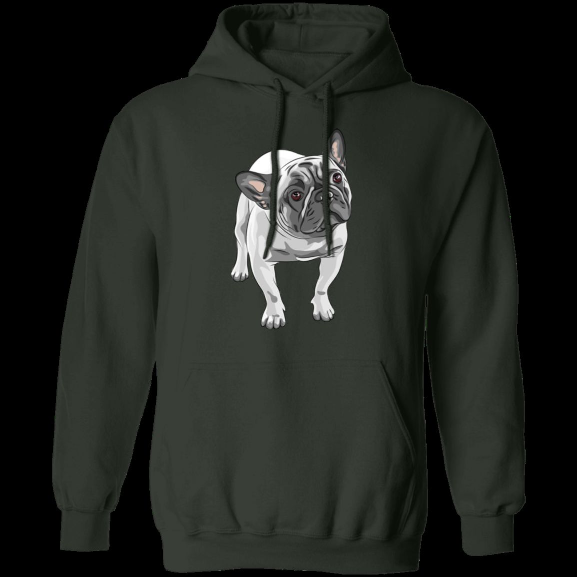 FUNNY ENGLISH BULLDOG LADIES Pullover Hoodie - 8 oz Unisex Hoodie with Digital Print