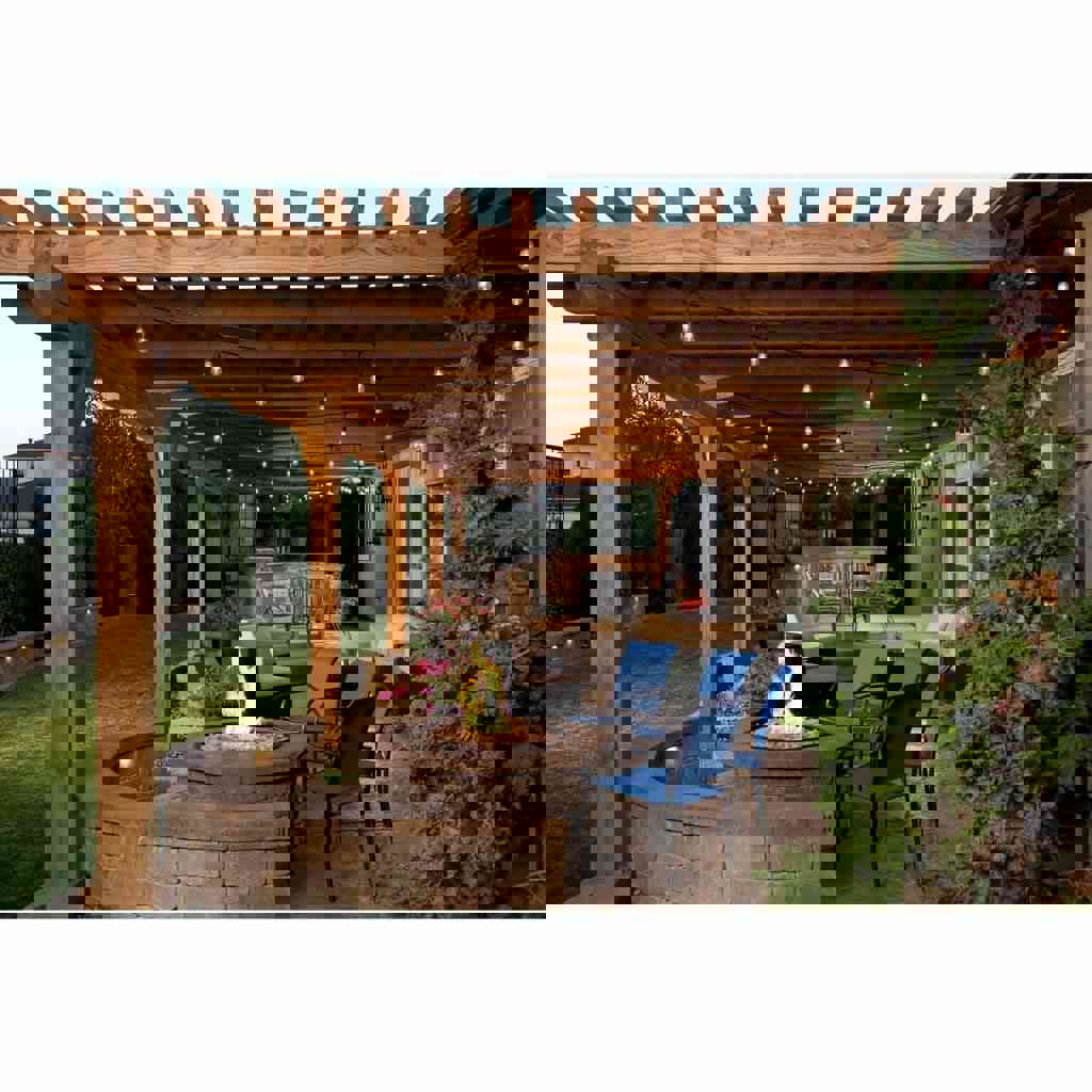 Firegear 39-inch Round Flat Pan Gas Fire Pit Burner Kit with AWS Electronic Ignition System