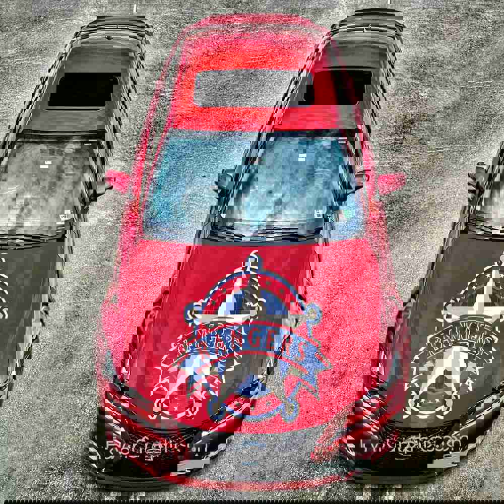 Texas Rangers Itasha Car Vinyl Hood Wrap Decal Sticker