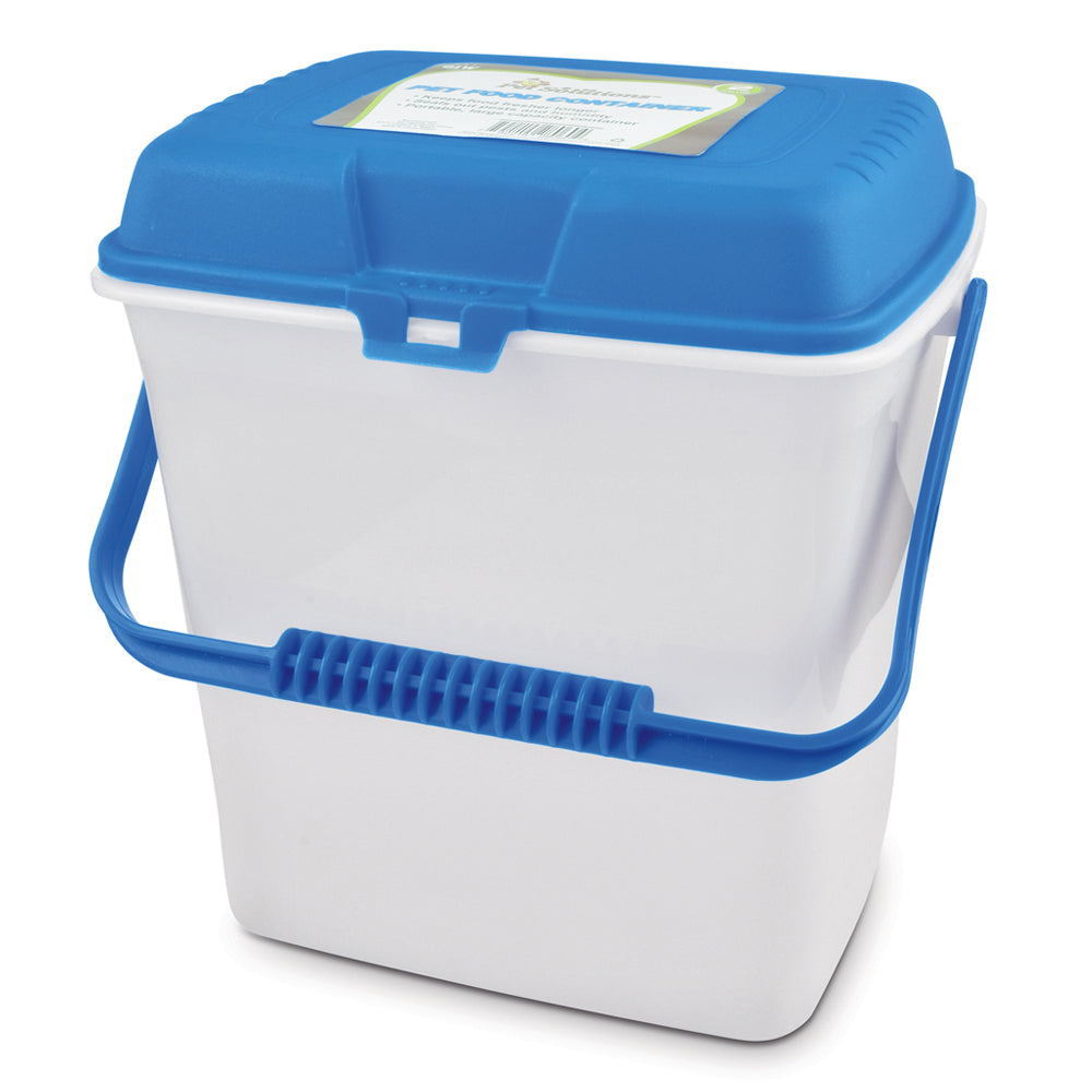 2 PC Pet Food Storage Container 4 Gallon Airtight Portable Clear for Dog and Cat