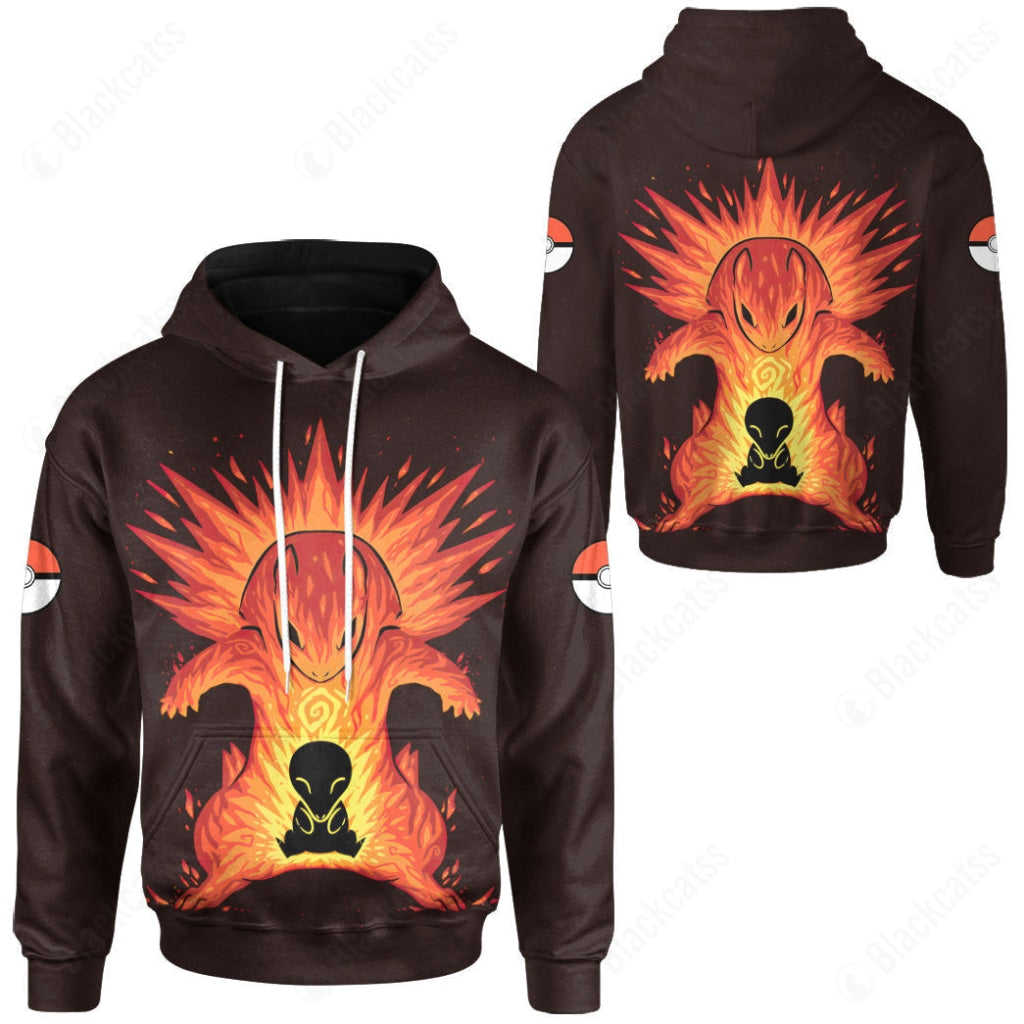 Evolve Cyndaquil within Typhlosion Custom Hoodie Apparel