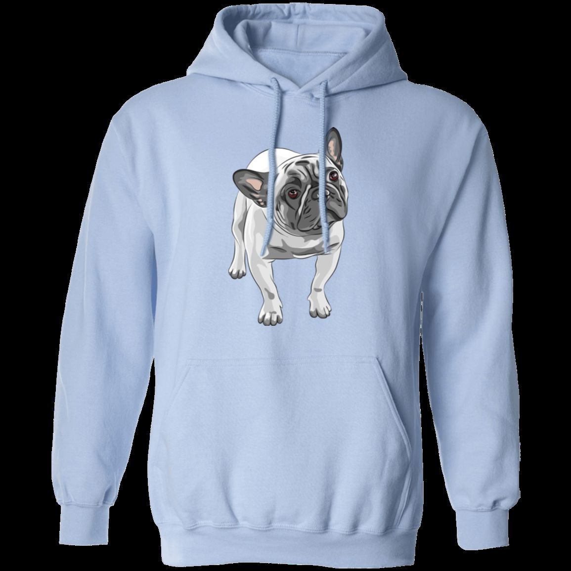 FUNNY ENGLISH BULLDOG LADIES Pullover Hoodie - 8 oz Unisex Hoodie with Digital Print