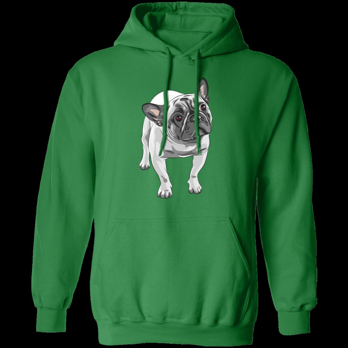 FUNNY ENGLISH BULLDOG LADIES Pullover Hoodie - 8 oz Unisex Hoodie with Digital Print
