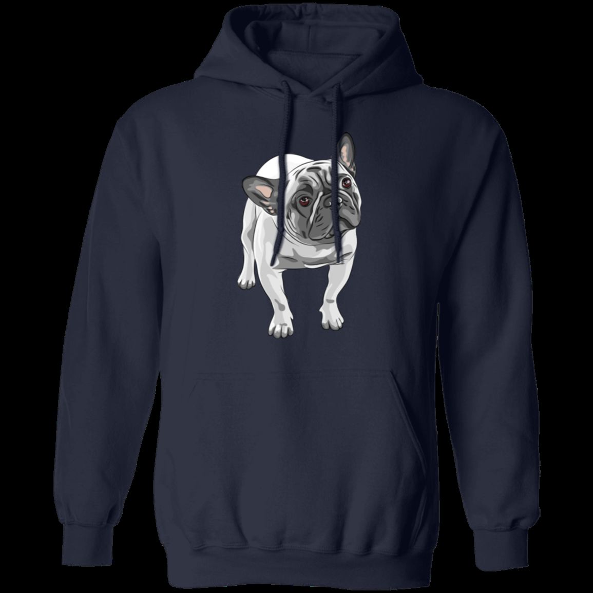 FUNNY ENGLISH BULLDOG LADIES Pullover Hoodie - 8 oz Unisex Hoodie with Digital Print