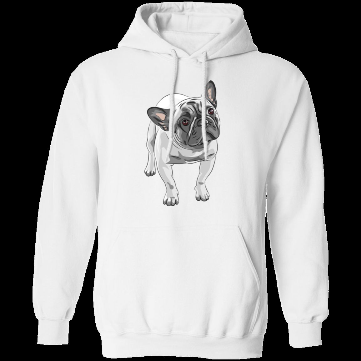 FUNNY ENGLISH BULLDOG LADIES Pullover Hoodie - 8 oz Unisex Hoodie with Digital Print