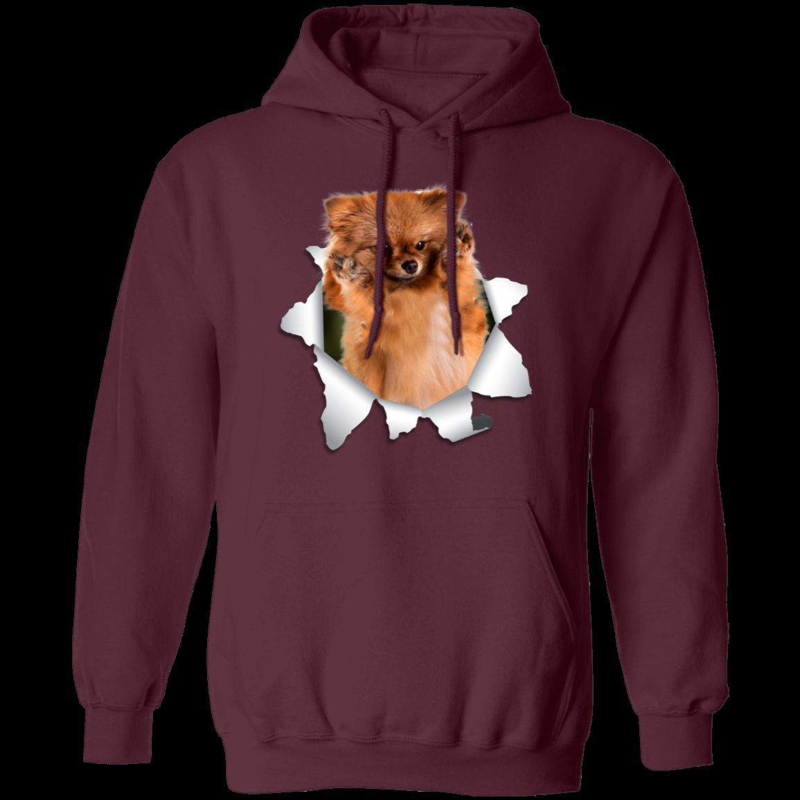GERMAN SPITZ KLEIN 3D Pullover Hoodie - 8 oz Unisex Hoodie with Digital Print