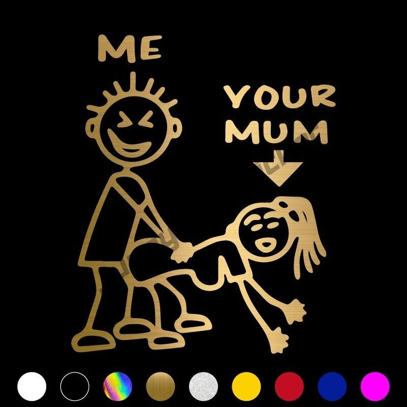 Funny Making My Stick Family Die Cut Vinyl Decal Sticker