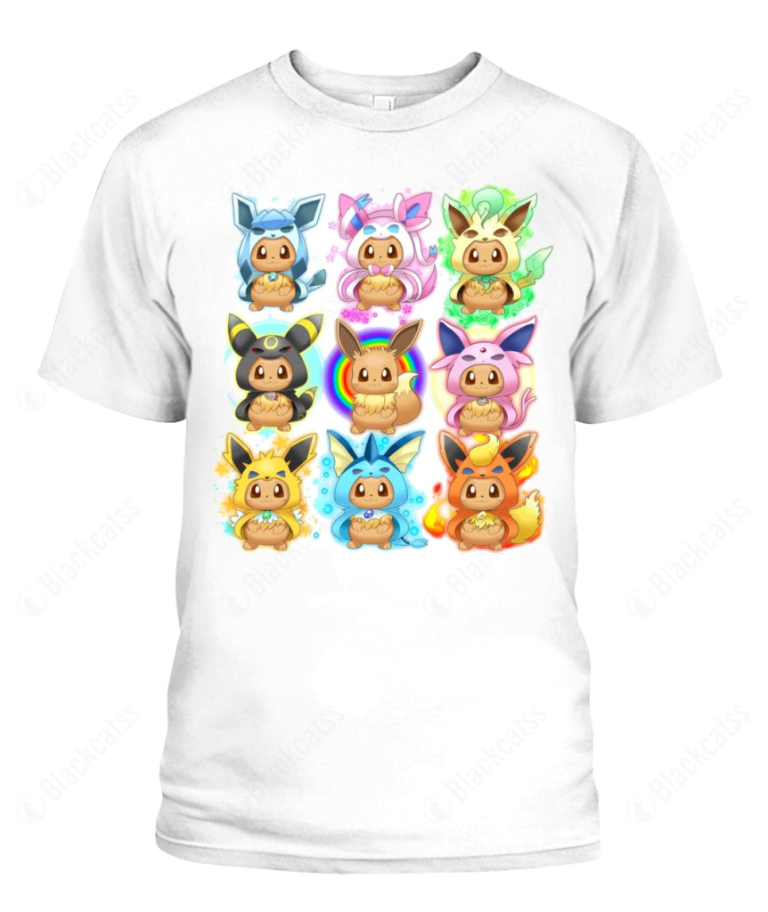 PKM Eevee Evolution Custom Graphic Apparel