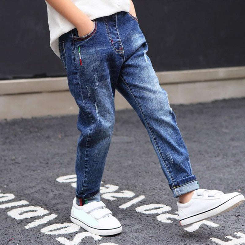 IENENS Kids Boys Jeans - Classic Denim Pants for Children (5-13 Years)