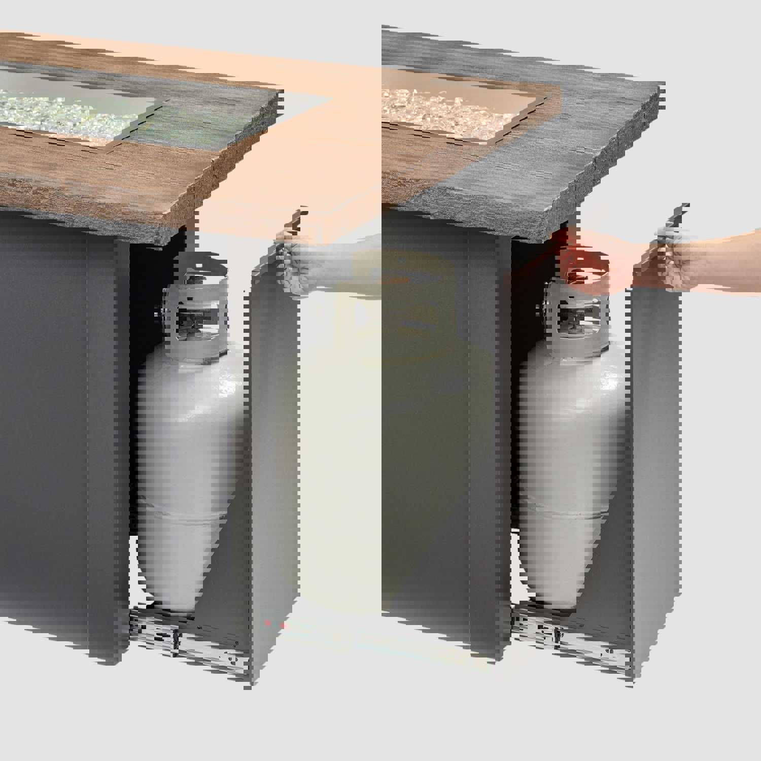 Havenwood Linear Gas Fire Pit Table 62