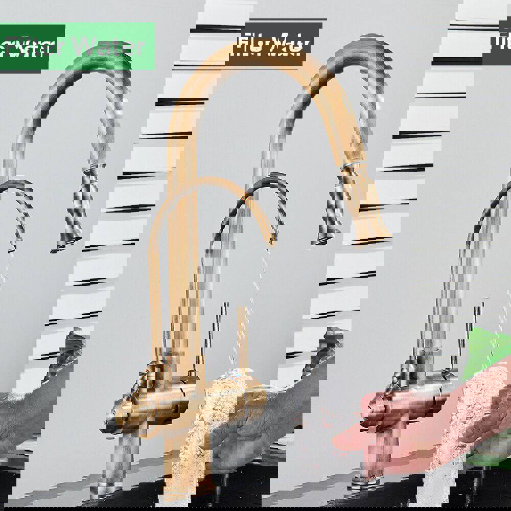 MIRODEMI® Antique Gold Touch Sensor Kitchen Faucet Mixer Tap with Swivel