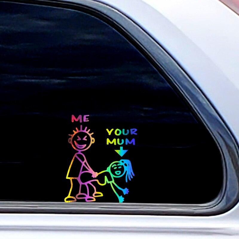 Funny Making My Stick Family Die Cut Vinyl Decal Sticker