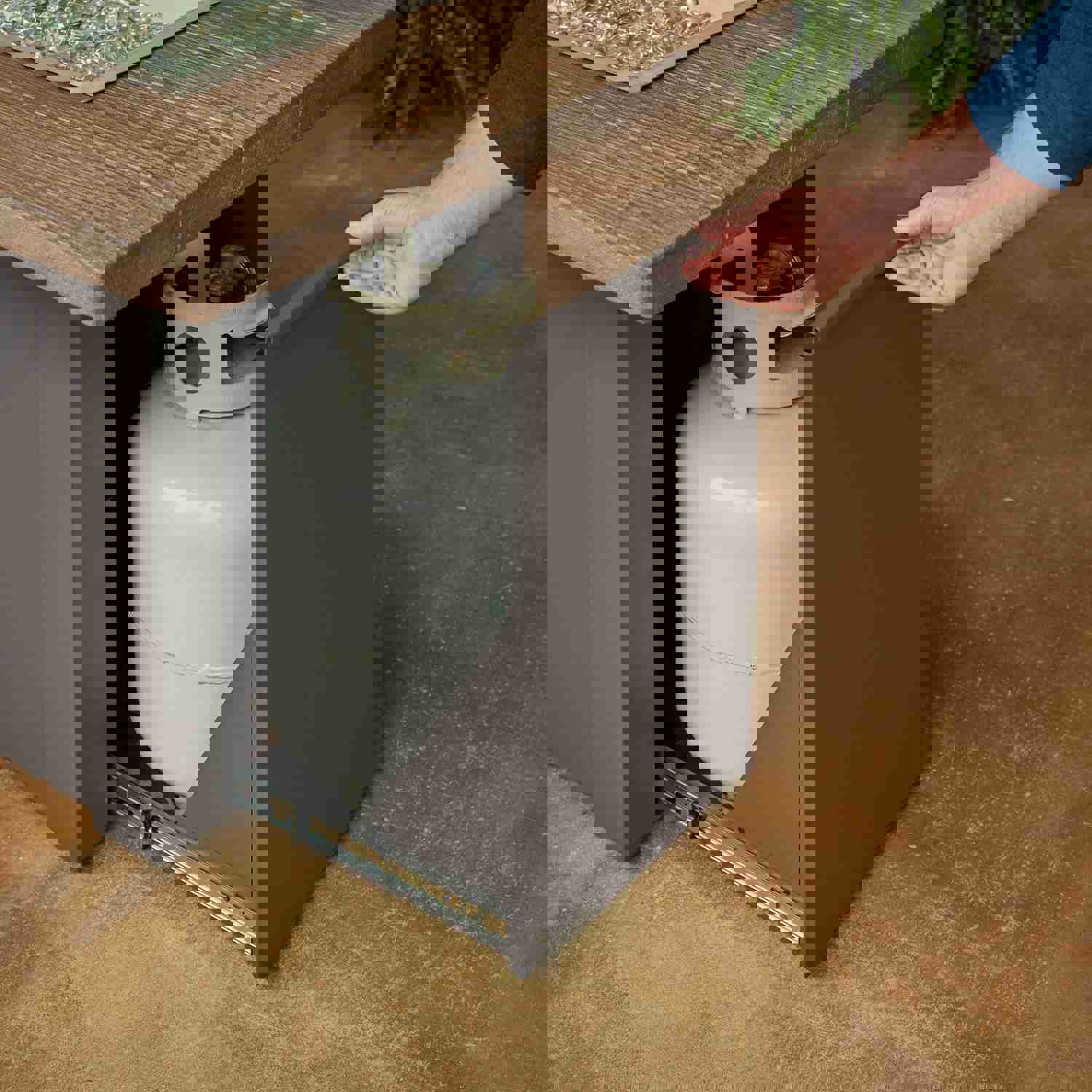 Havenwood Linear Gas Fire Pit Table 62