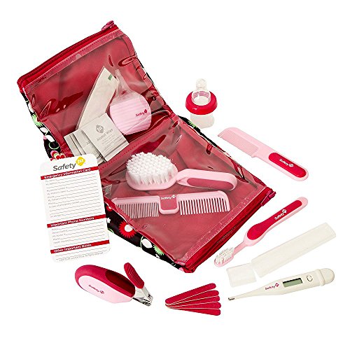 Healthcare Grooming Kit for Baby Girl - 25 Pieces Set with Deluxe Zippered Case
