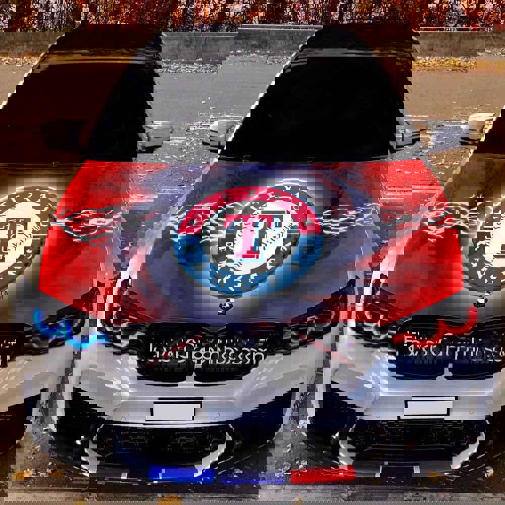 Texas Rangers Itasha Car Vinyl Hood Wrap Decal Sticker