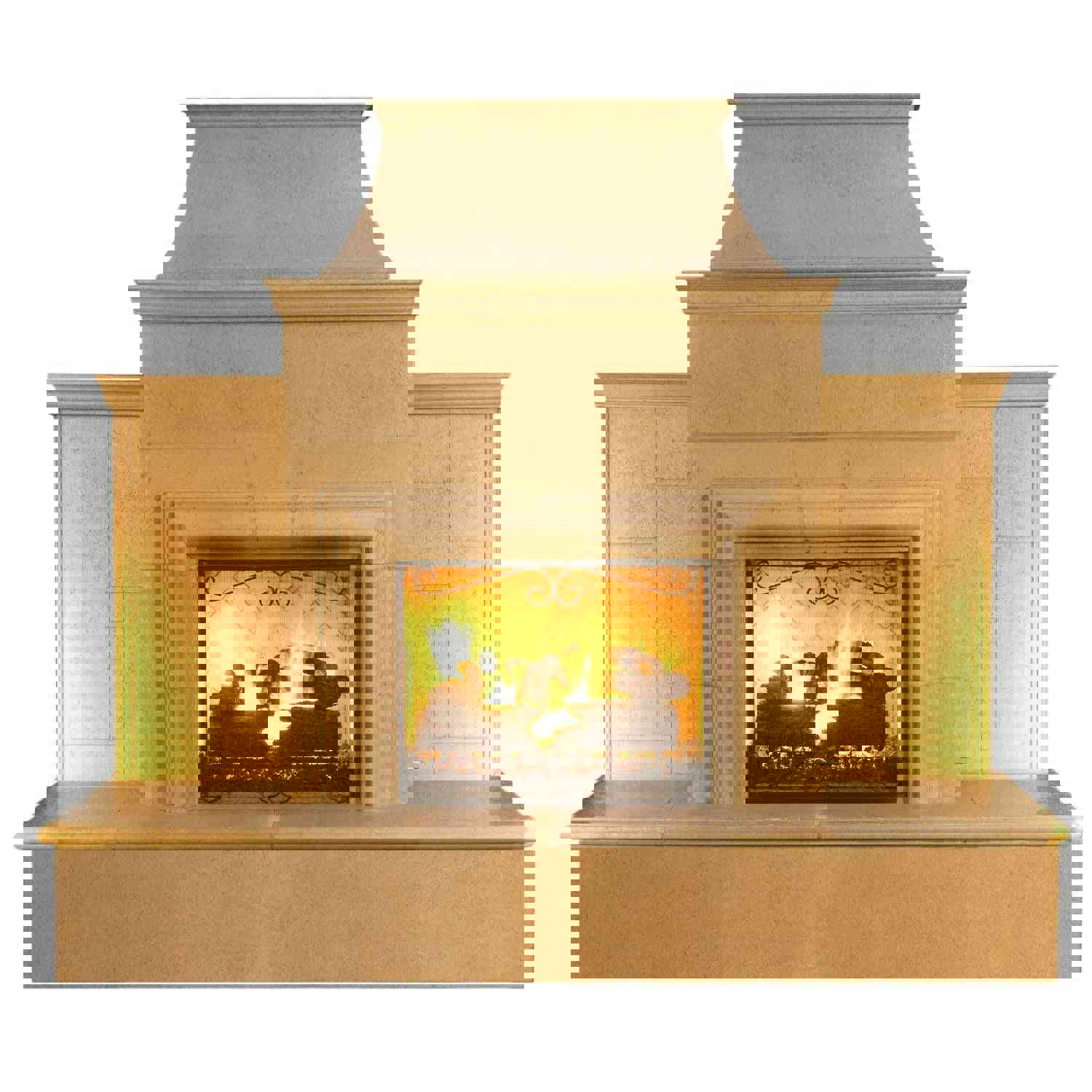 American Fyre Designs Grand Cordova Outdoor Gas Fireplace