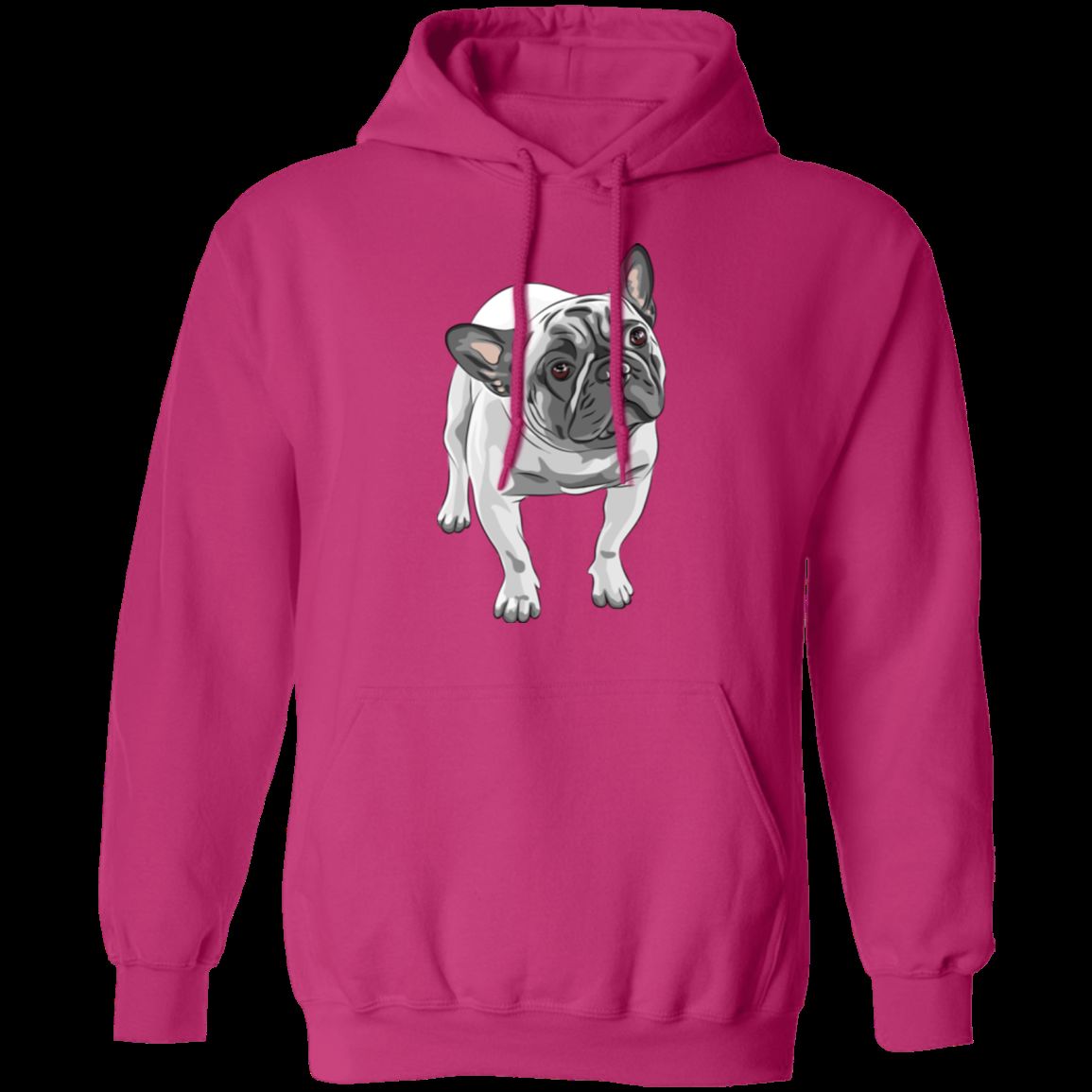 FUNNY ENGLISH BULLDOG LADIES Pullover Hoodie - 8 oz Unisex Hoodie with Digital Print