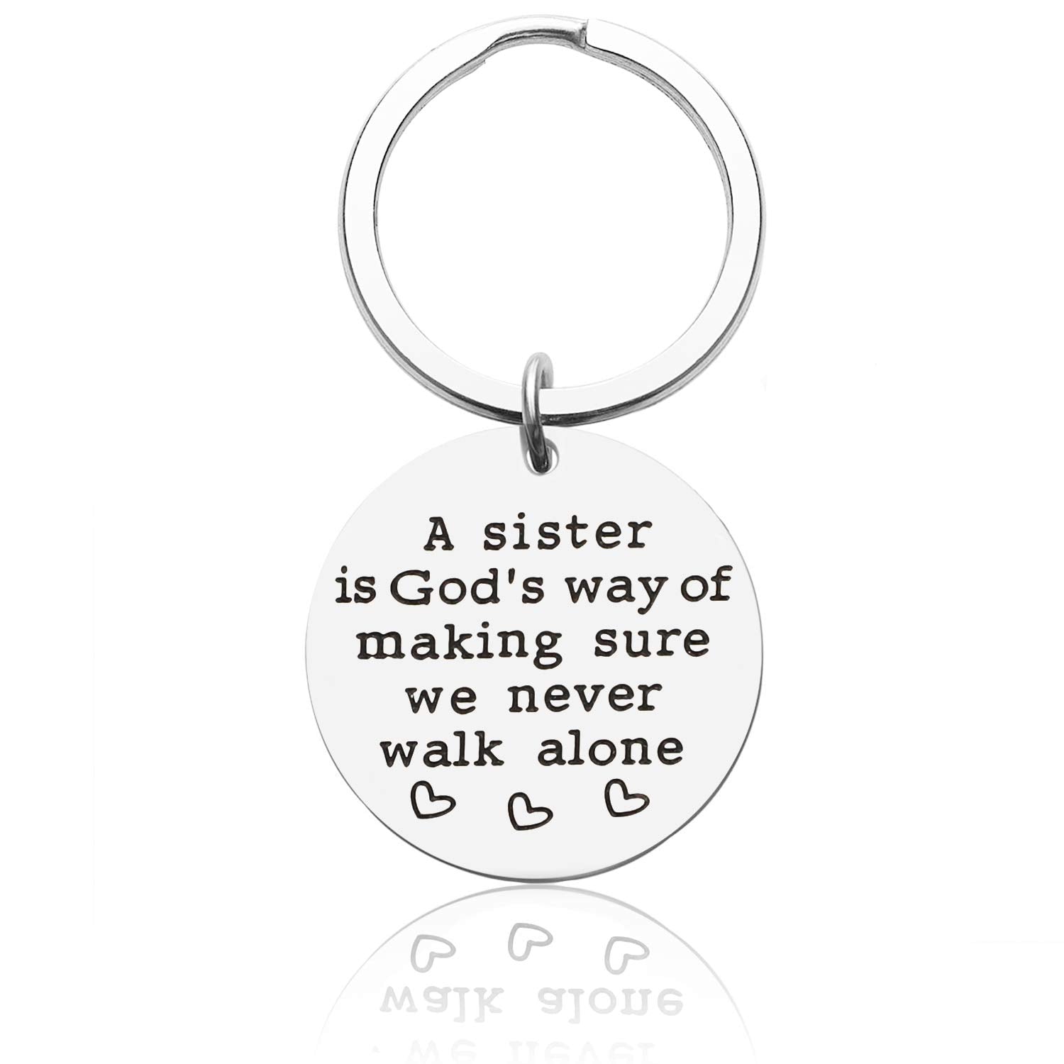 Sister Keychain - Unique Birthday & Friendship Gift for Sisters