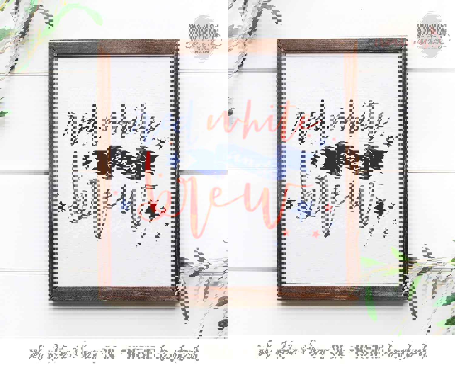 July 4th SVG, Red, White & Brew SVG, Fourth of July Cut File for Crafts