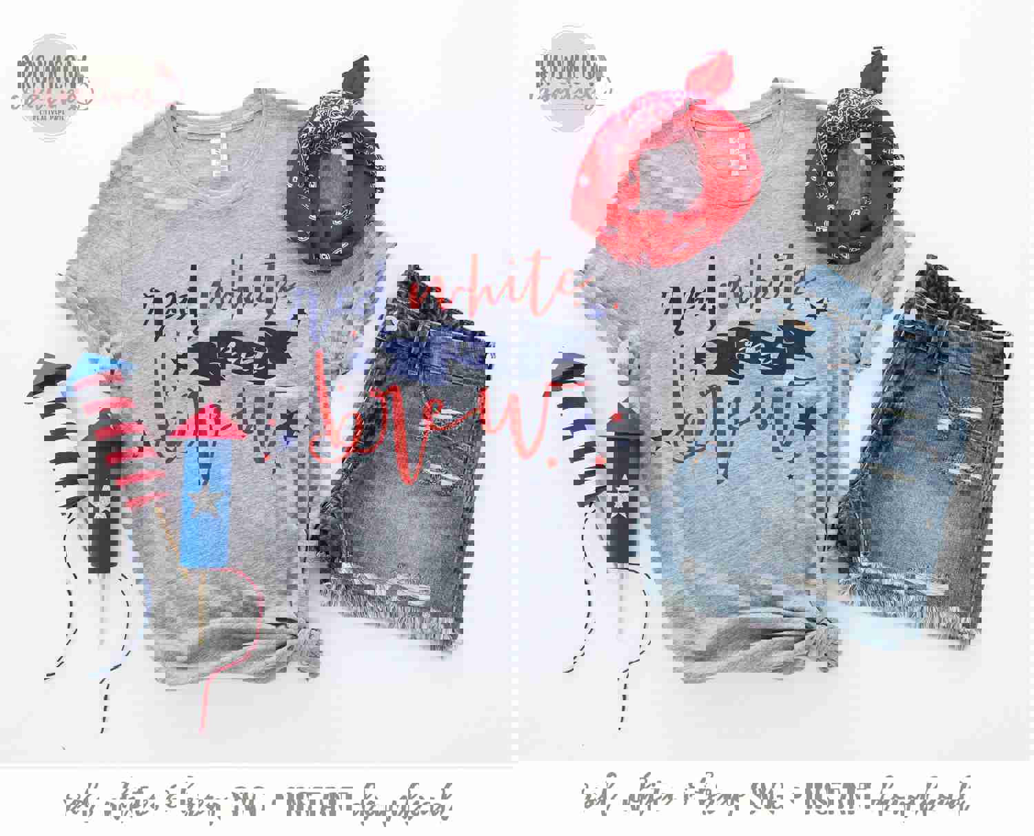 July 4th SVG, Red, White & Brew SVG, Fourth of July Cut File for Crafts