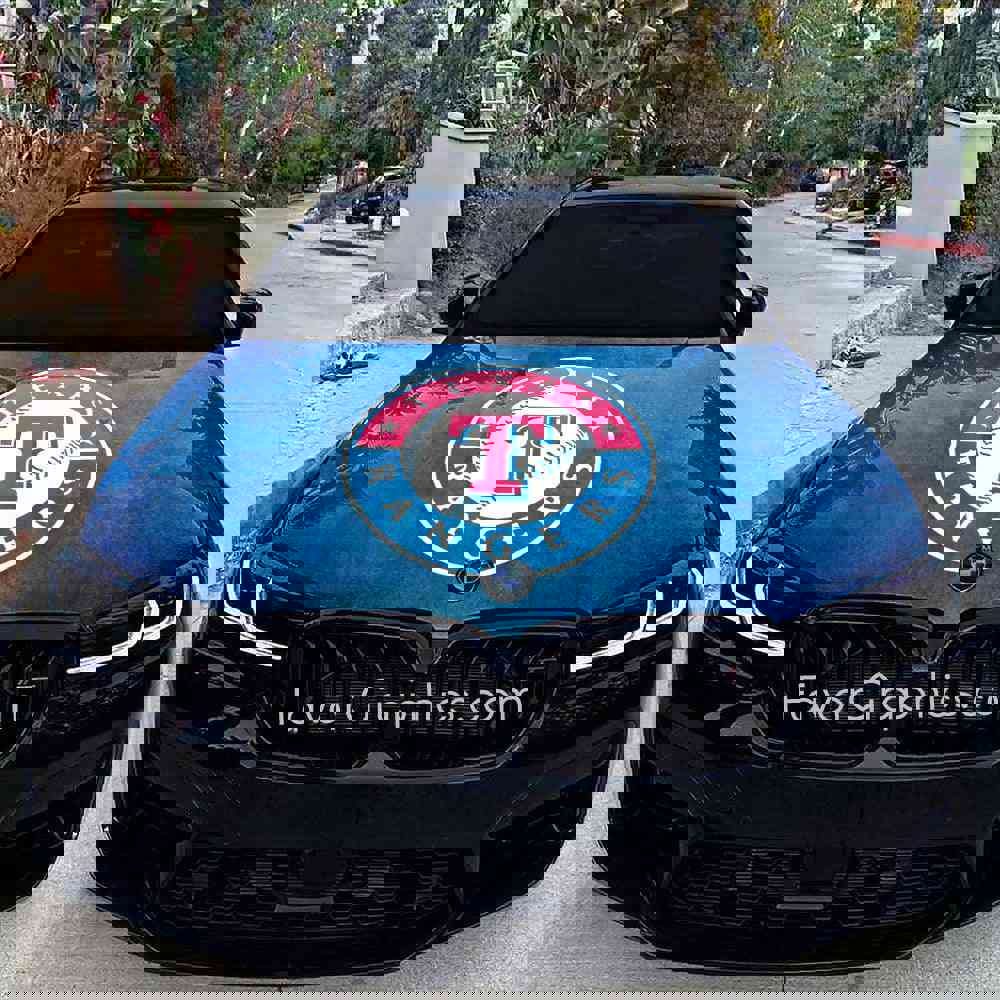 Texas Rangers Itasha Car Vinyl Hood Wrap Decal Sticker