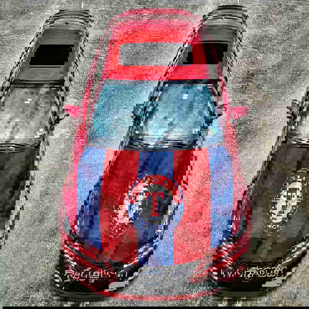 Texas Rangers Itasha Car Vinyl Hood Wrap Decal Sticker