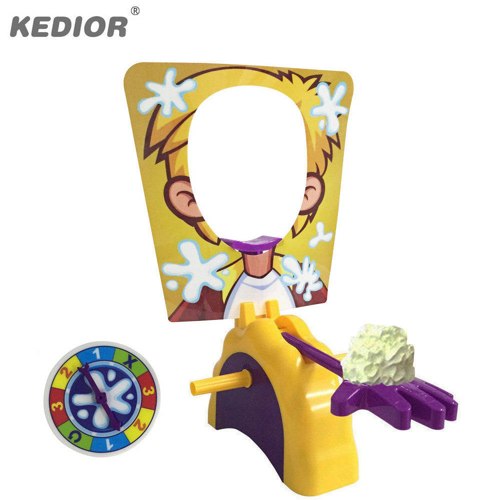 Shocker Toy Cake Cream Pie In The Face - Fun Family Party Game & Prank Gadget