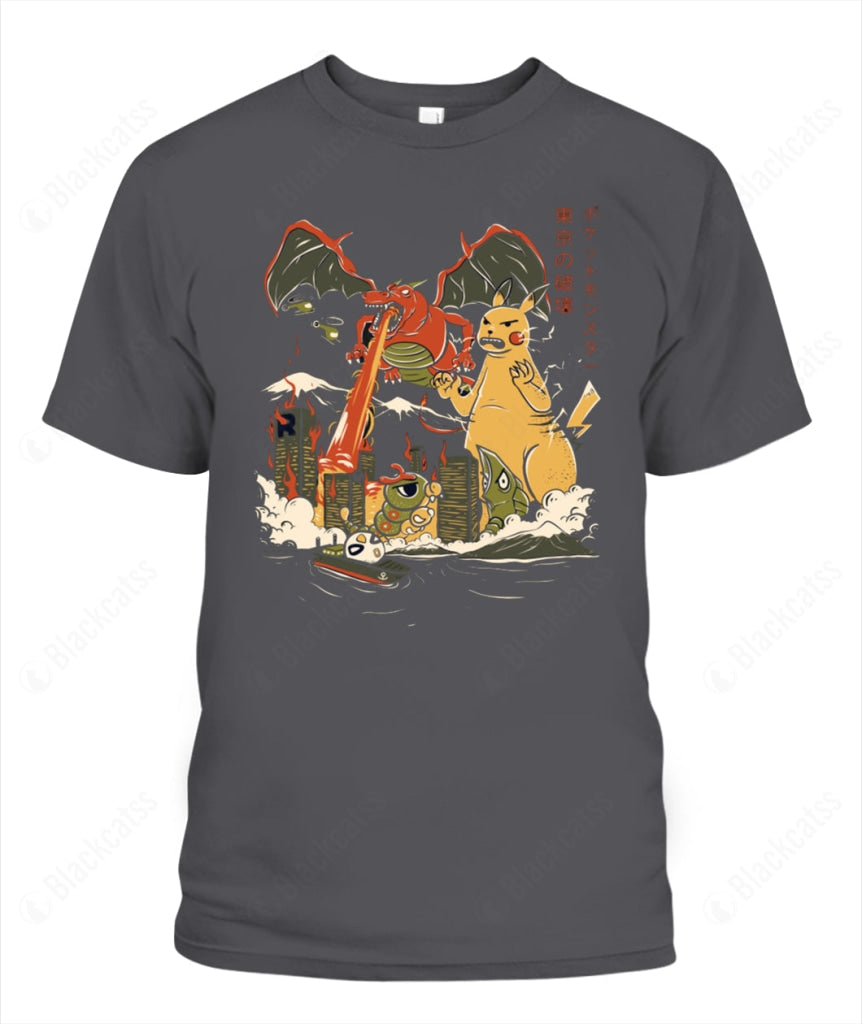 PKM Kaiju Out Of Control II Custom Graphic T-Shirt