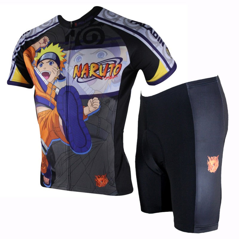 NARUTO Mens Cycling Jersey - Breathable & Quick-Dry for Outdoor Sports
