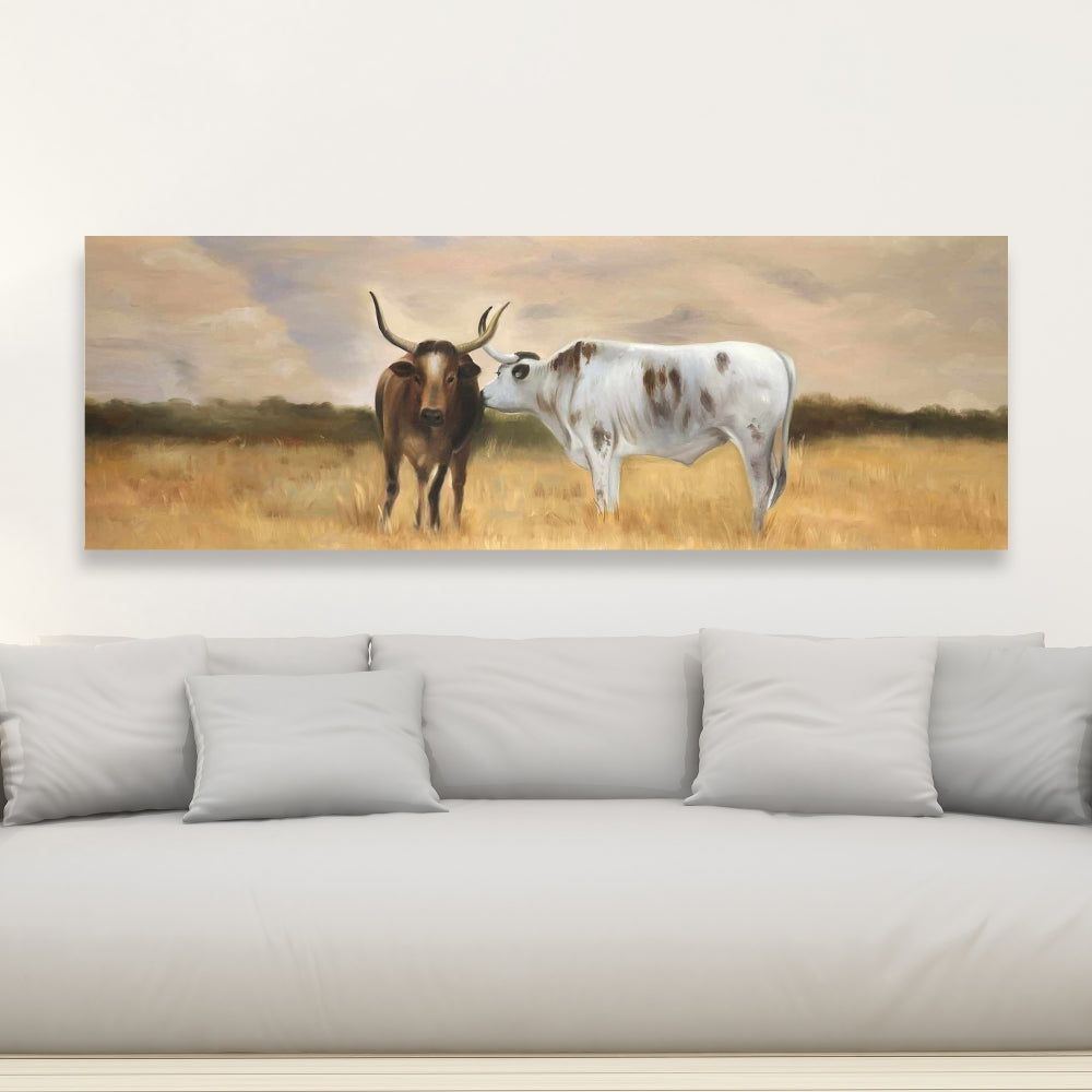 Nguni Herd, Fine Art Gallery Wrapped Canvas 16x48