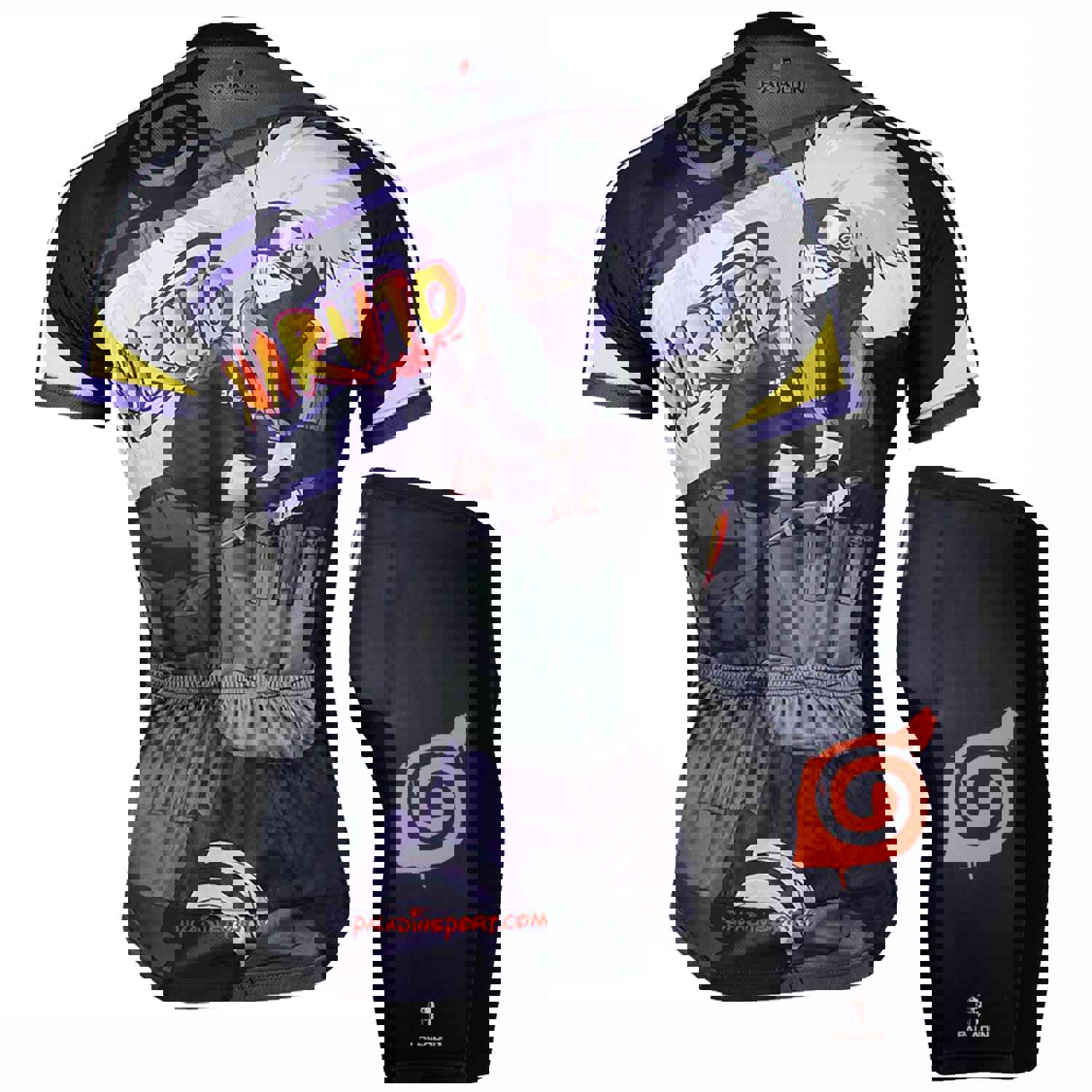 NARUTO Mens Cycling Jersey - Breathable & Quick-Dry for Outdoor Sports