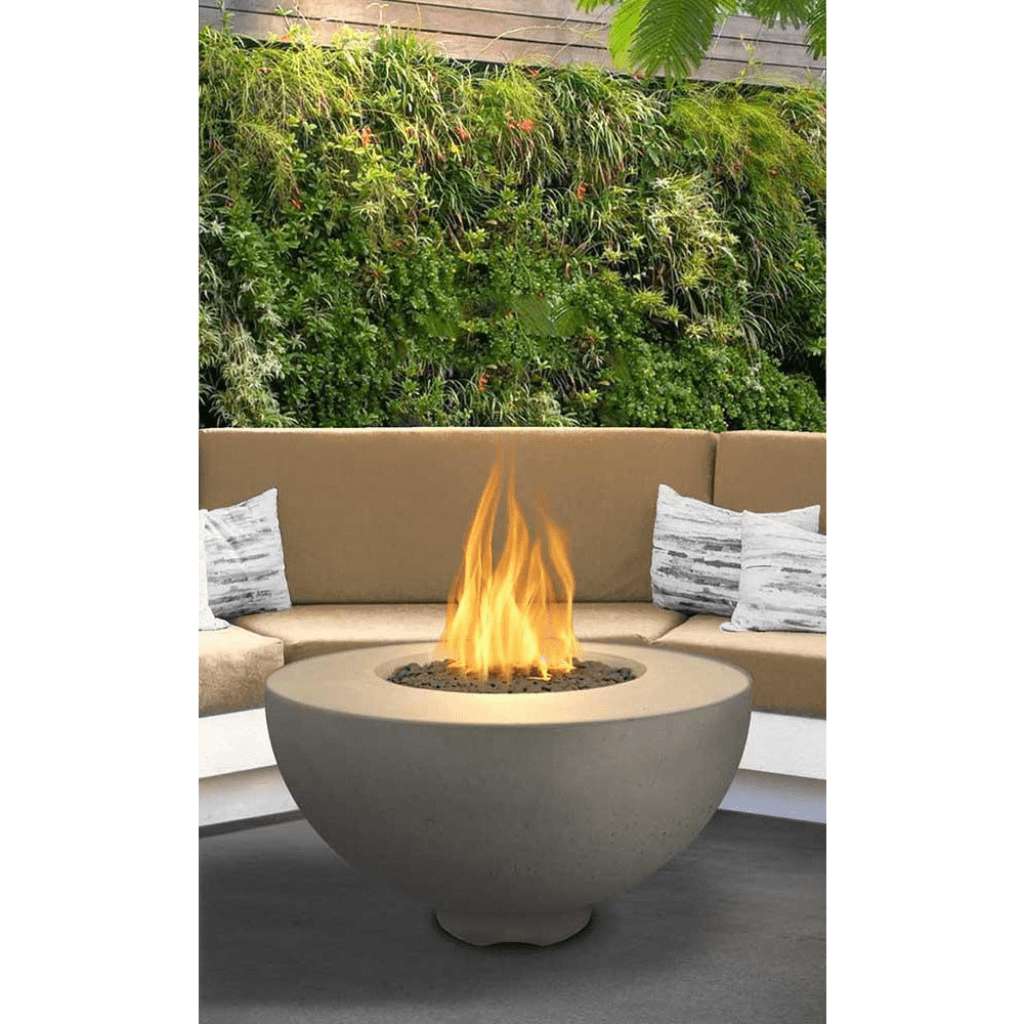 The Outdoor Plus - Sienna GFRC Concrete Round Liquid Propane Fire Pit 37