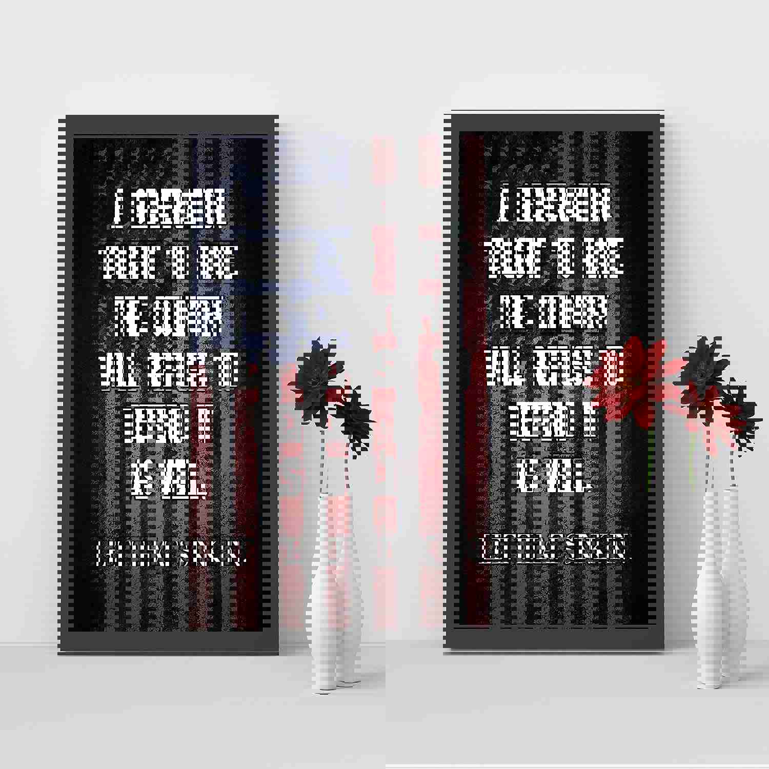 Patriotic American Flag Art - 8x10 Political Liberty & Freedom Wall Print