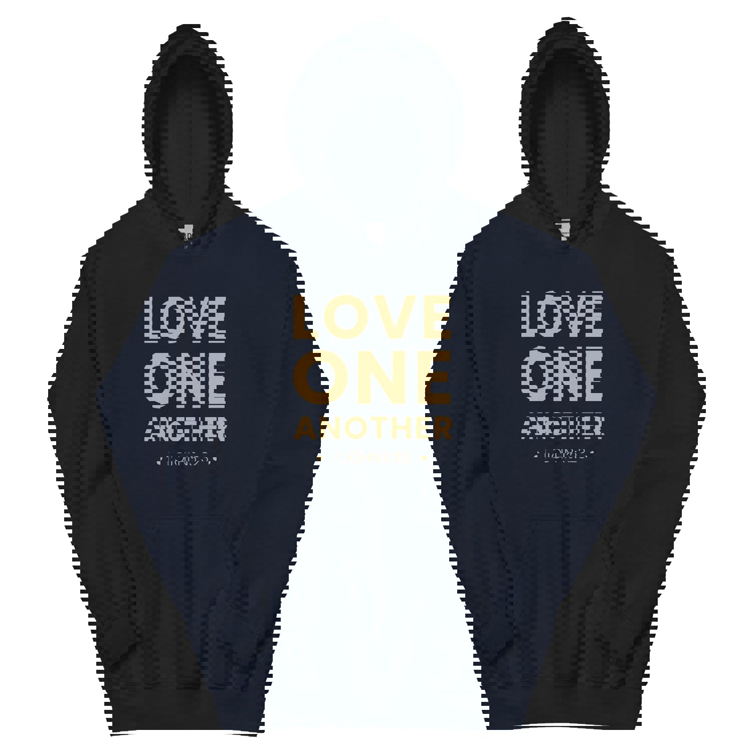 F&H Christian Love One Another Mens Hoodie