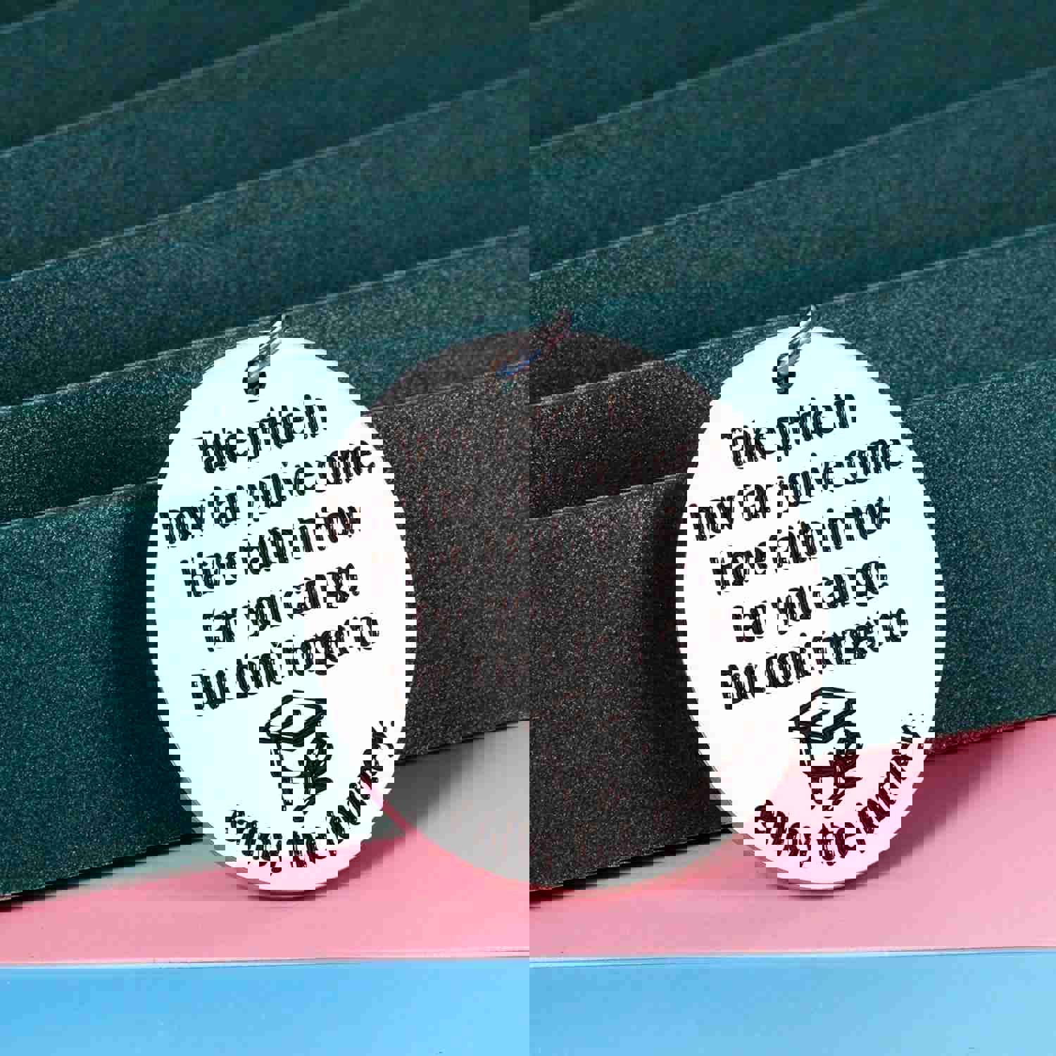 Inspirational Graduation Keychain for 2021 Graduates - Motivational Gift for Students, Nurses, and More