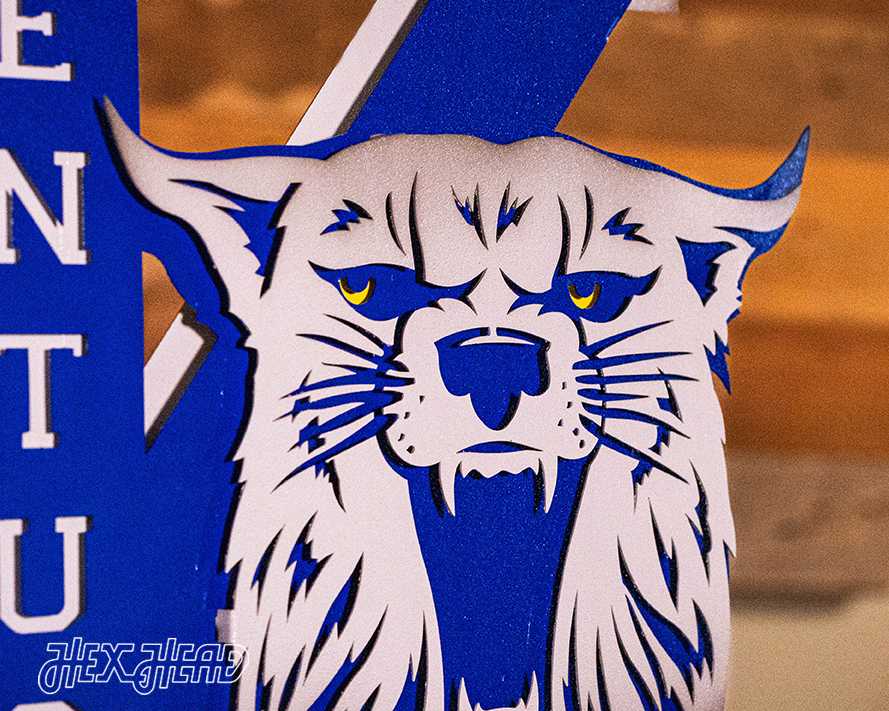 Kentucky Wildcats OUT of the VAULT, Vintage 70s Power K 3D Metal Wall Art