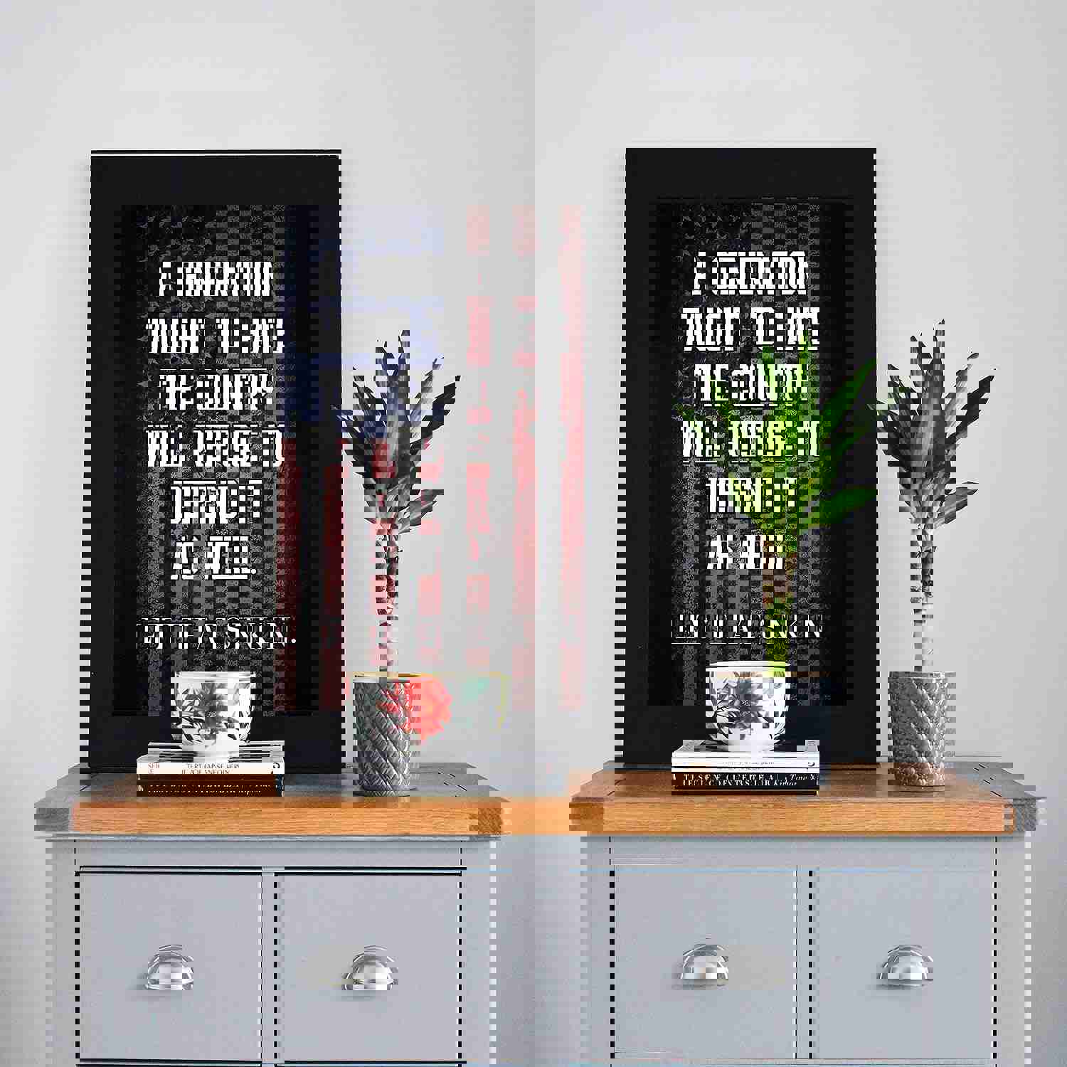 Patriotic American Flag Art - 8x10 Political Liberty & Freedom Wall Print