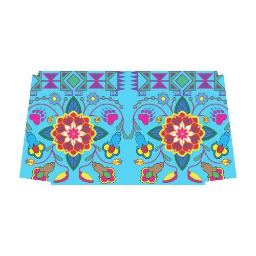 Geometric Floral Winter-Sky Blue Classic Travel Bag