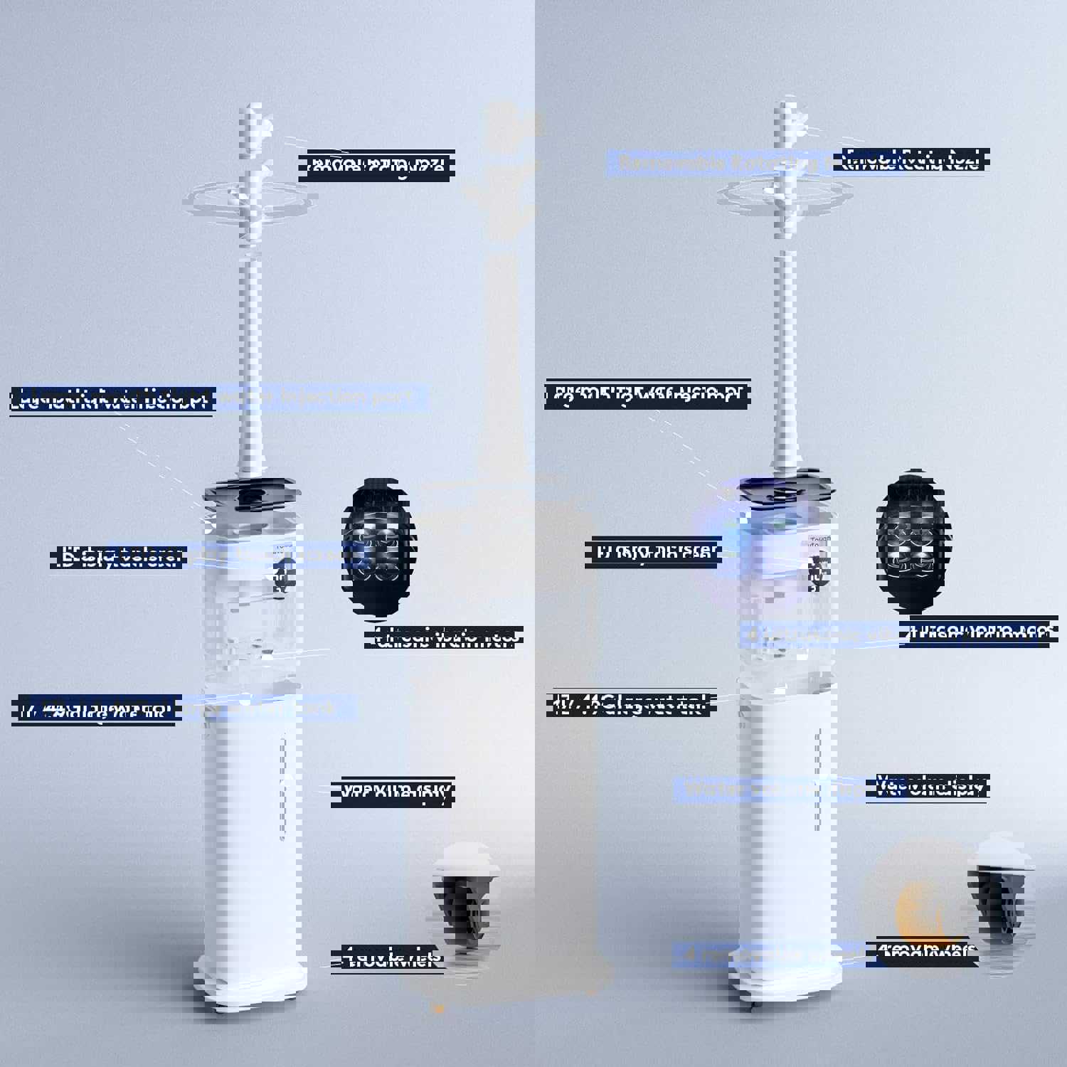 Extra Large Whole-House Humidifier with 5.4 Gallon Capacity & Adjustable 360° Nozzle