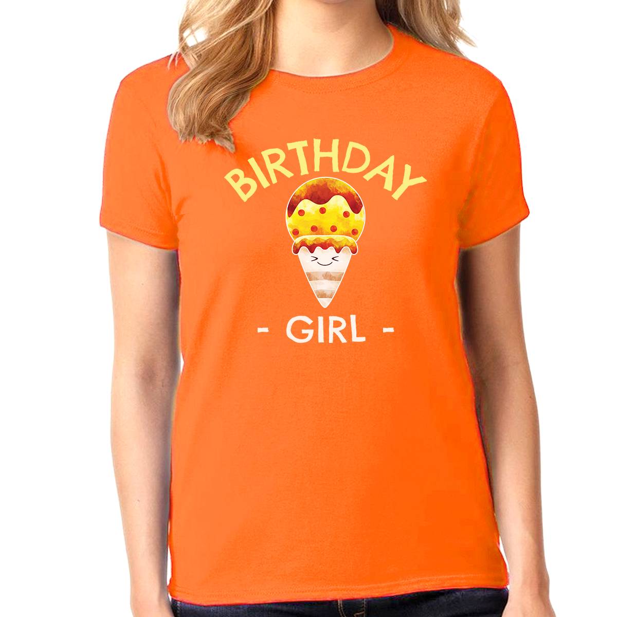 Cute Birthday Girl Shirt with Ice Cream Design - Perfect Birthday Gift for Girls