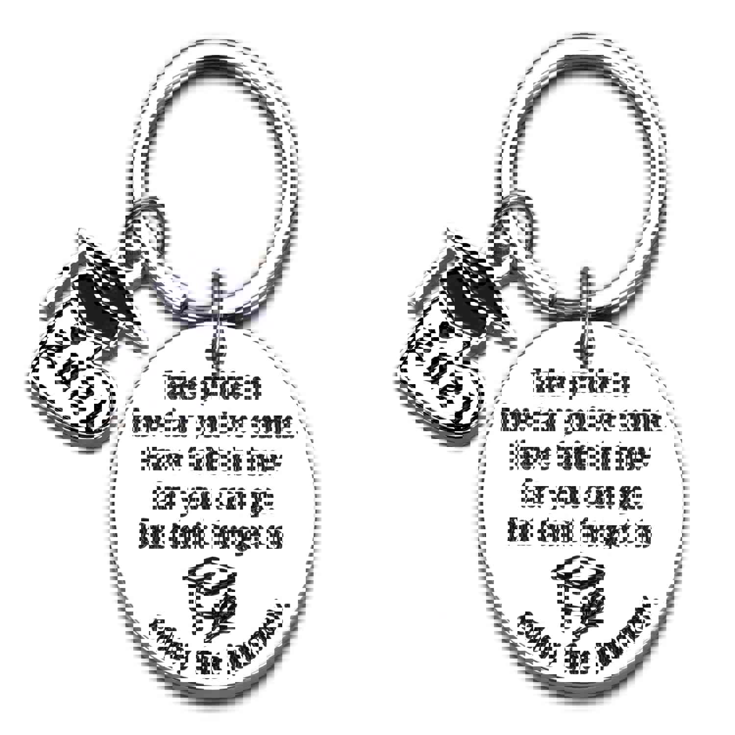 Inspirational Graduation Keychain for 2021 Graduates - Motivational Gift for Students, Nurses, and More