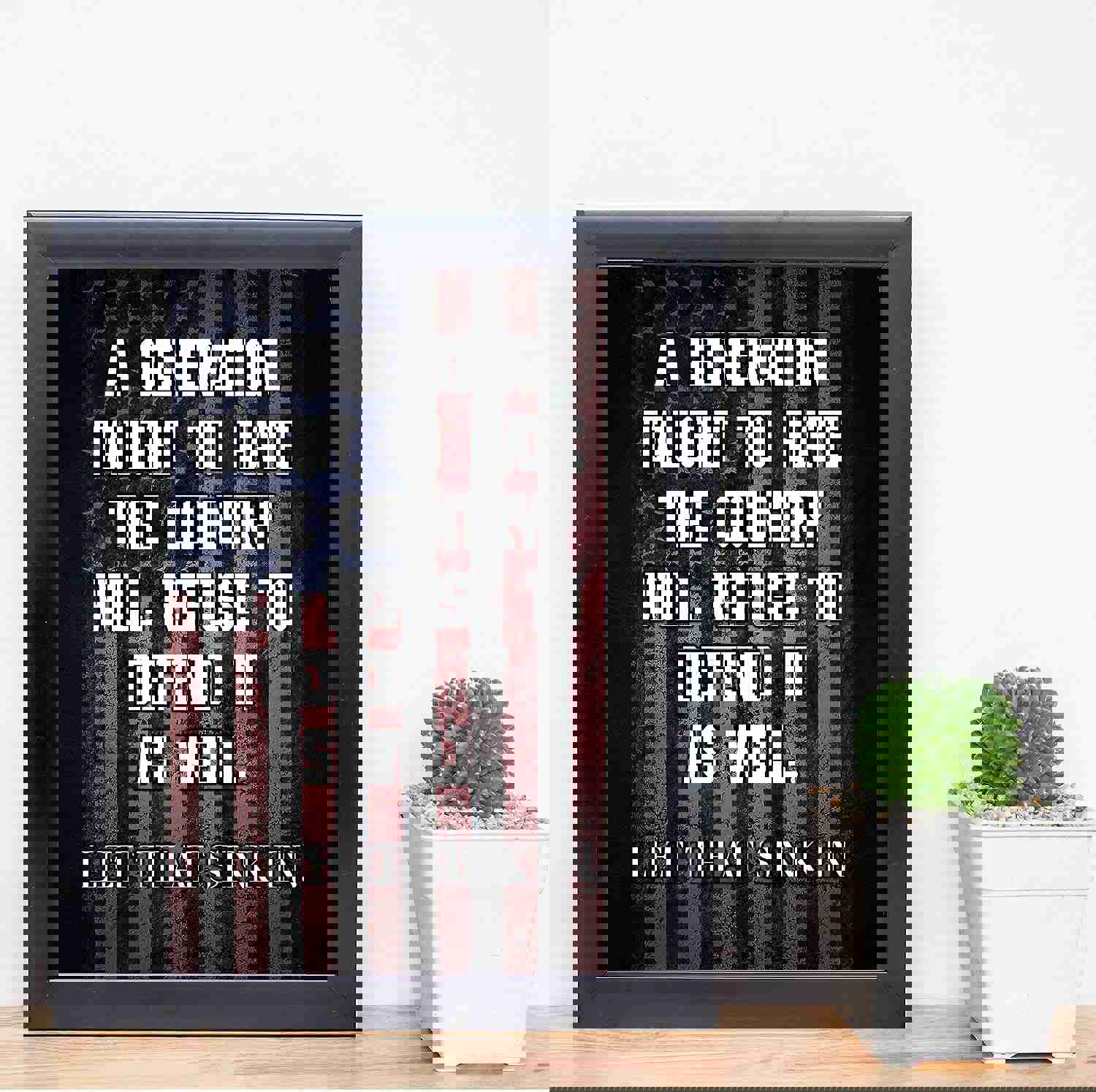 Patriotic American Flag Art - 8x10 Political Liberty & Freedom Wall Print