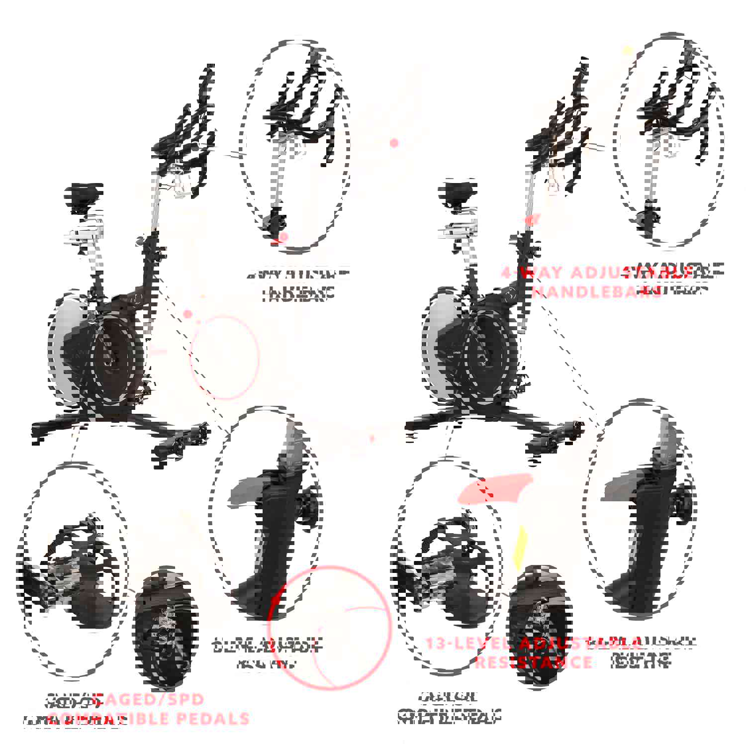 Sunny Health & Fitness Belt Drive Magnetic Indoor Cycling Bike