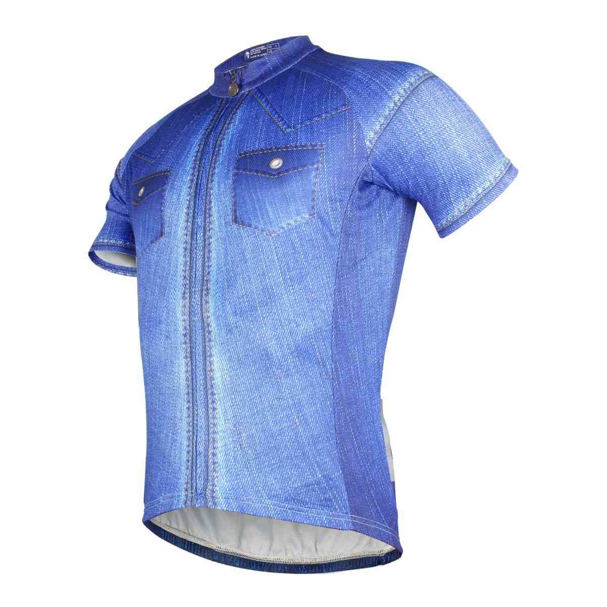 ILPALADINO Mens Cycling Jersey - Quick Dry & Breathable Bike Shirt for Outdoor Sports