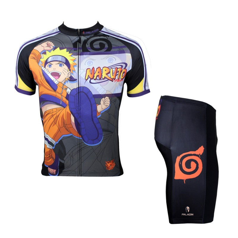 NARUTO Mens Cycling Jersey - Breathable & Quick-Dry for Outdoor Sports