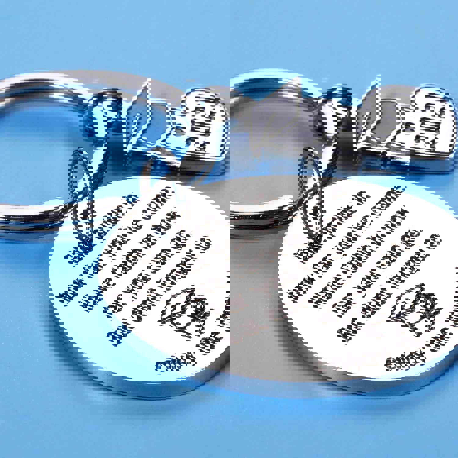 Inspirational Graduation Keychain for 2021 Graduates - Motivational Gift for Students, Nurses, and More