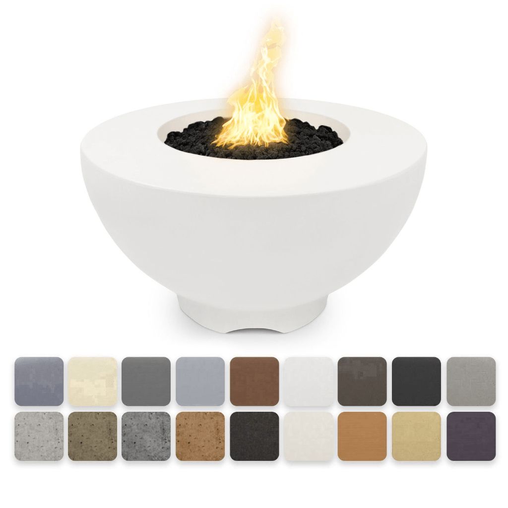 The Outdoor Plus - Sienna GFRC Concrete Round Liquid Propane Fire Pit 37