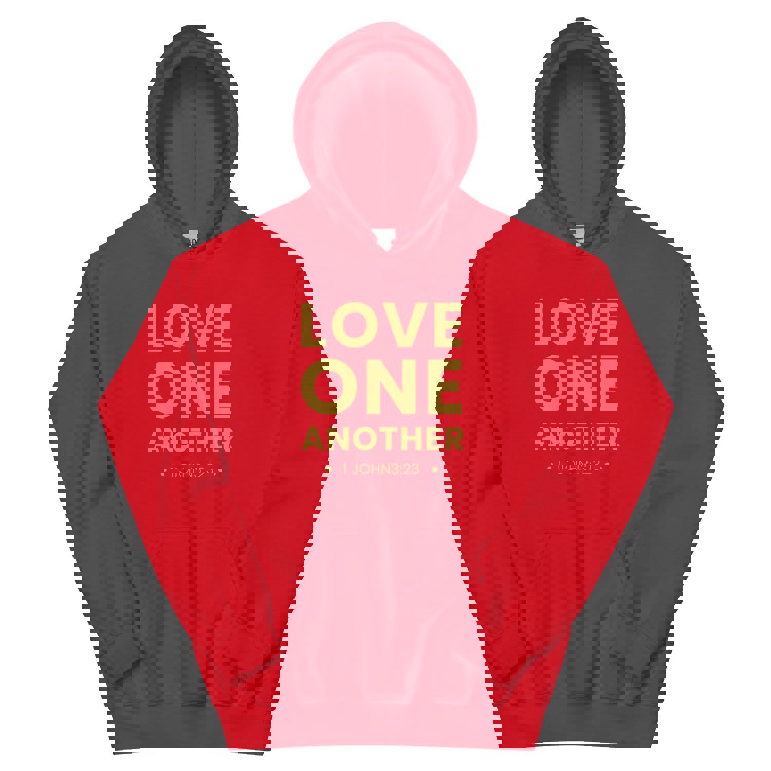 F&H Christian Love One Another Mens Hoodie