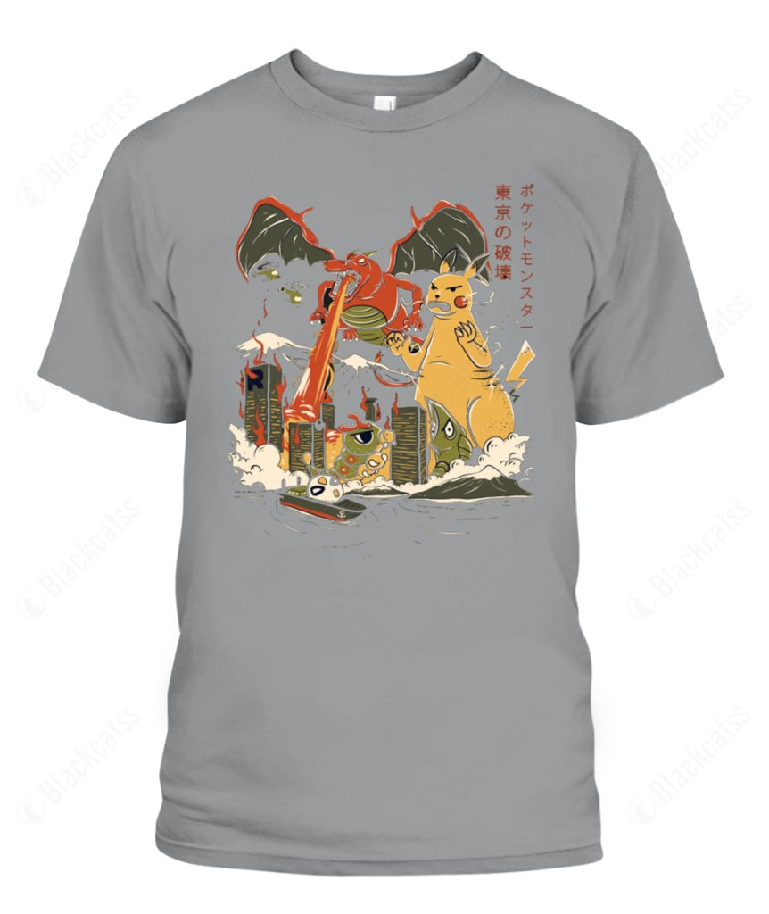 PKM Kaiju Out Of Control II Custom Graphic T-Shirt